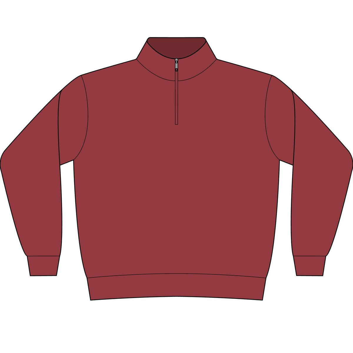 Unisex Garment-Dyed Quarter-Zip Sweatshirt