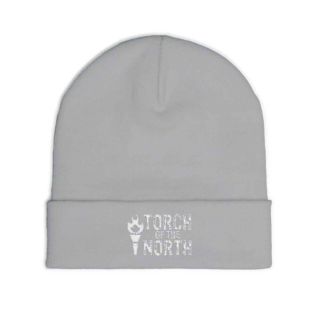 Torch of the North Embroidered Knit Beanie — Cozy Winter Hat