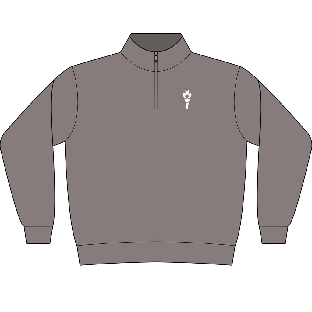 Unisex Garment-Dyed Quarter-Zip Sweatshirt