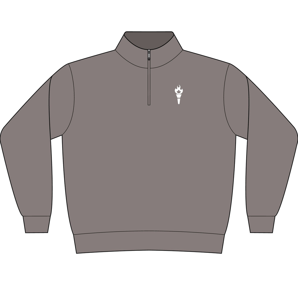 Unisex Garment-Dyed Quarter-Zip Sweatshirt