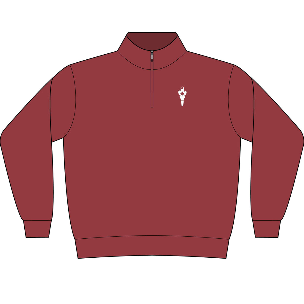 Unisex Garment-Dyed Quarter-Zip Sweatshirt