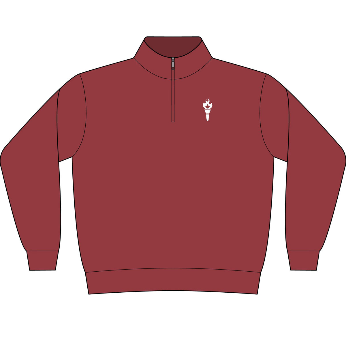 Unisex Garment-Dyed Quarter-Zip Sweatshirt