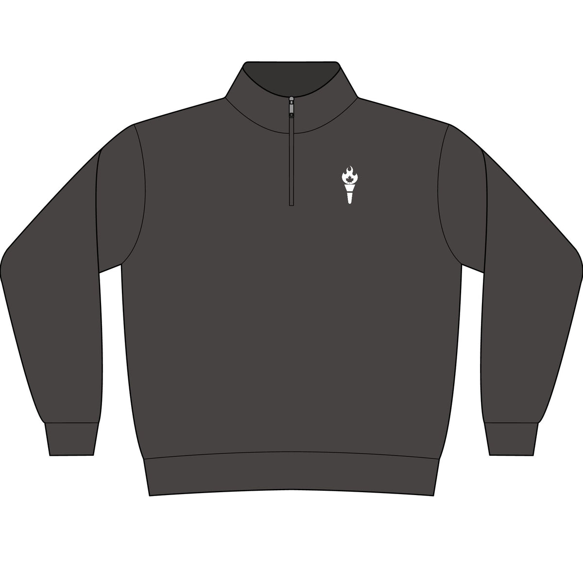 Unisex Garment-Dyed Quarter-Zip Sweatshirt