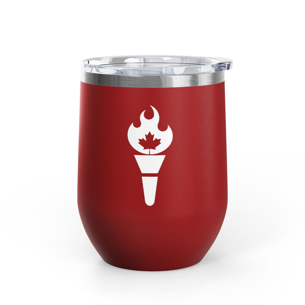 12oz Insulated Wine Tumbler - Portable Stainless Steel Cup for Wine, Travel & Outdoor Entertaining