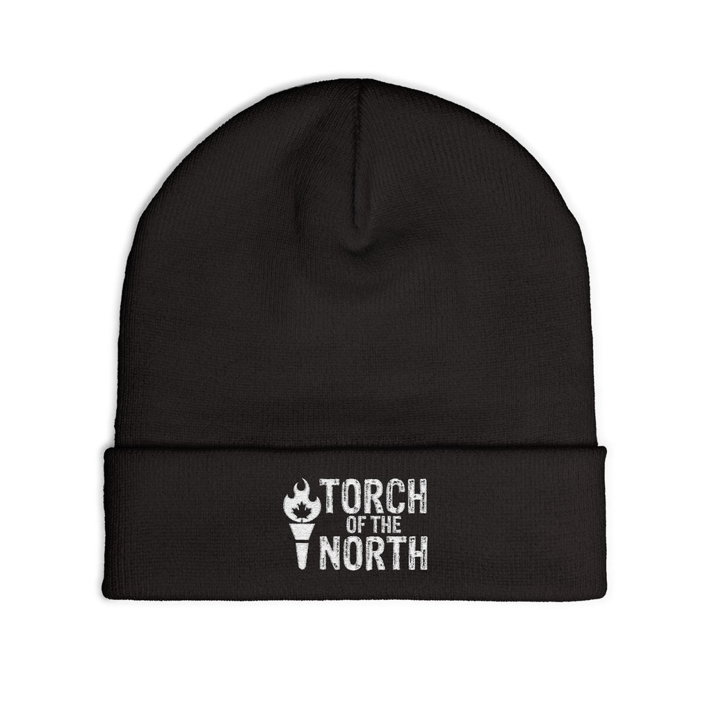 Torch of the North Embroidered Knit Beanie — Cozy Winter Hat